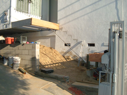 Mt. Washington stair rebuild in progress.