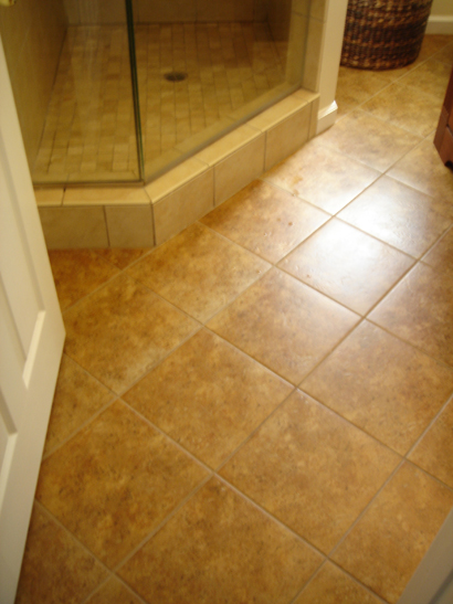 Whittier bathroom floor.