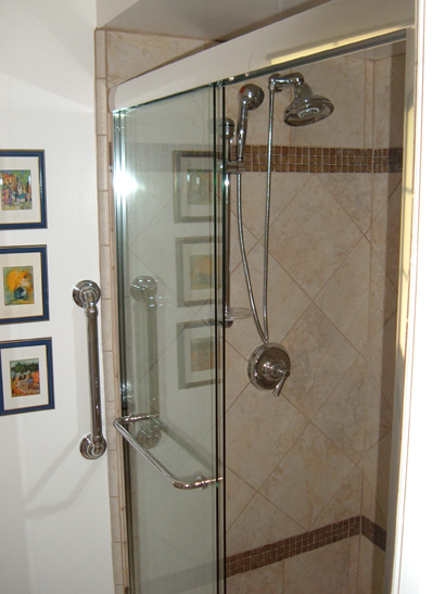 Whittier shower remodel completed.